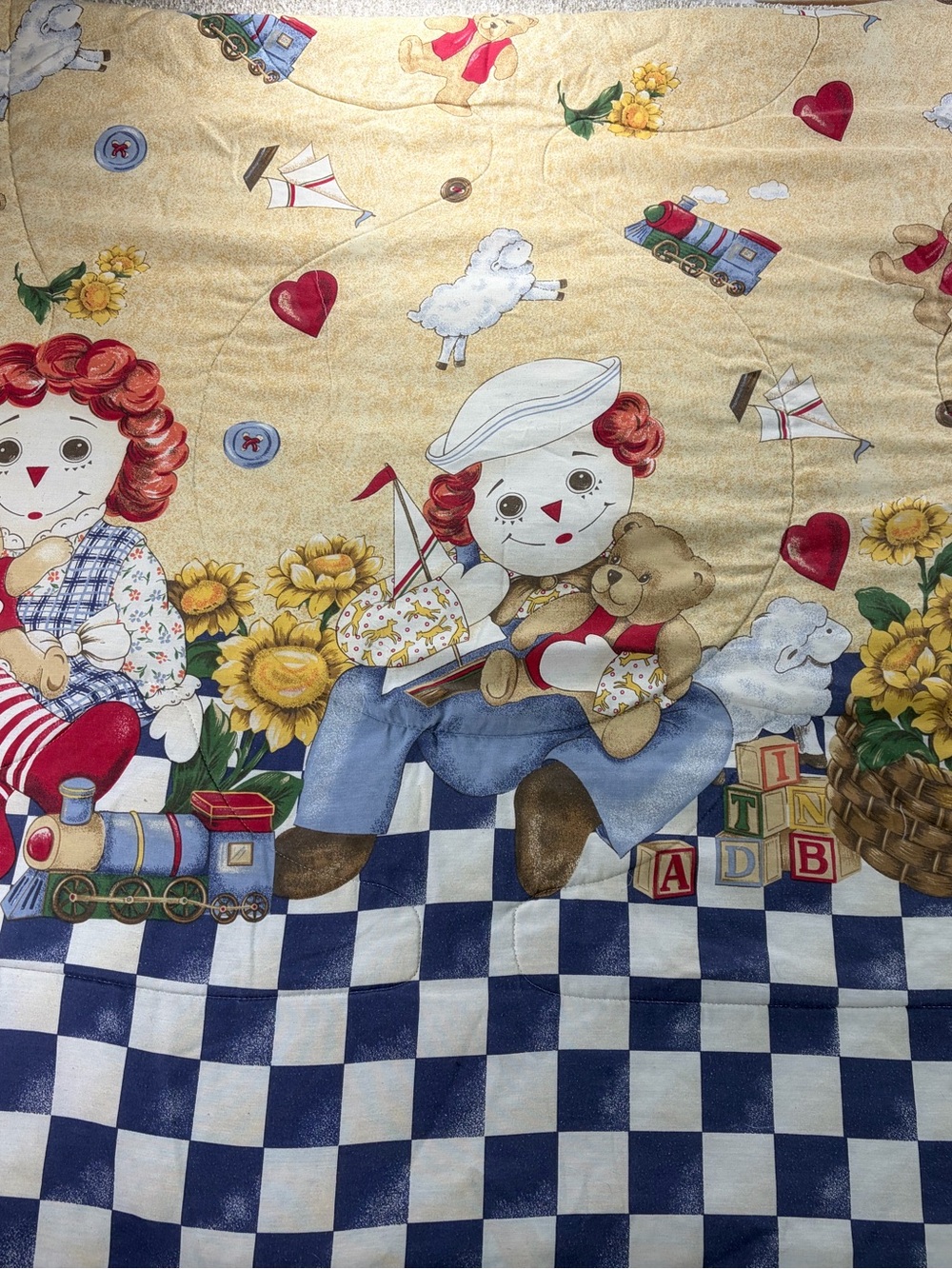 Vintage 90’s JC Penney Raggedy Ann & Andy comforter Full -size Comforter